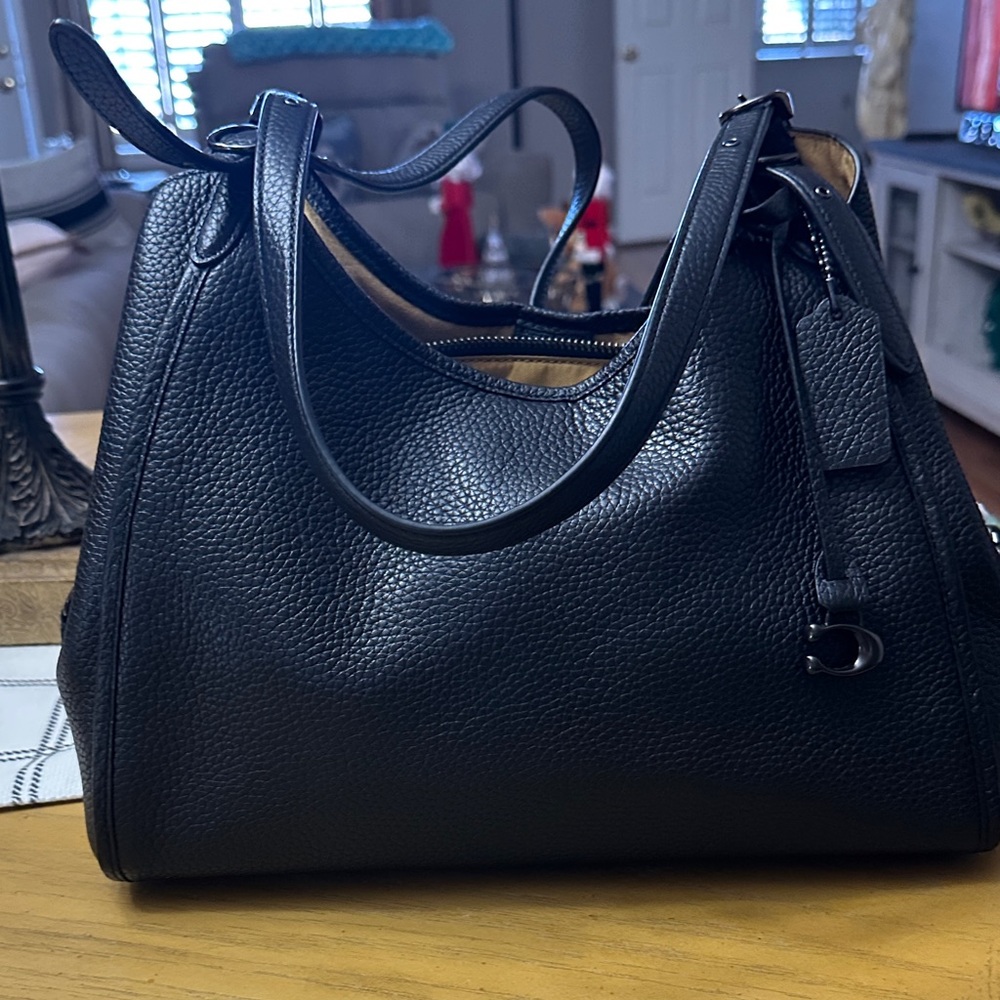 Black Leather Handbag